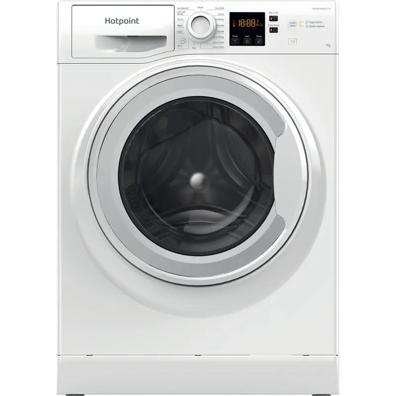 Hotpoint Nswf7469Wuk 7Kg White Washing Machine With 1400 Rpm Spin 1