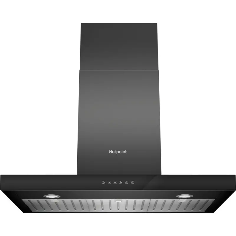 Hotpoint Phbs98Cltdk1 90Cm Black Chimney Cooker Hood 1
