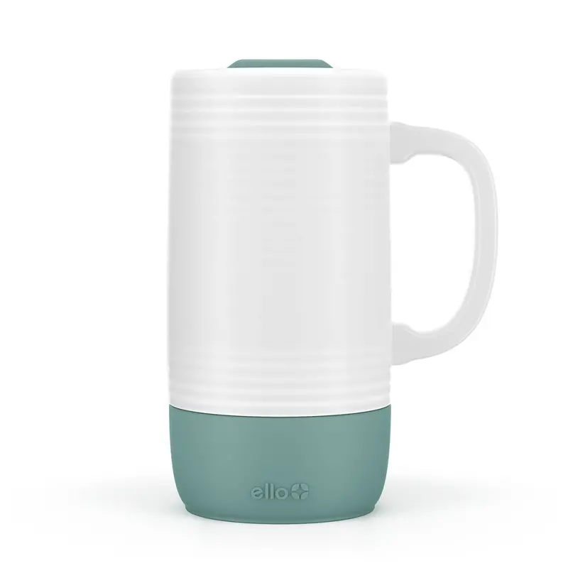 Jane 18 Oz Ceramic Travel Mug – Matte Finish With Slider Closure 1