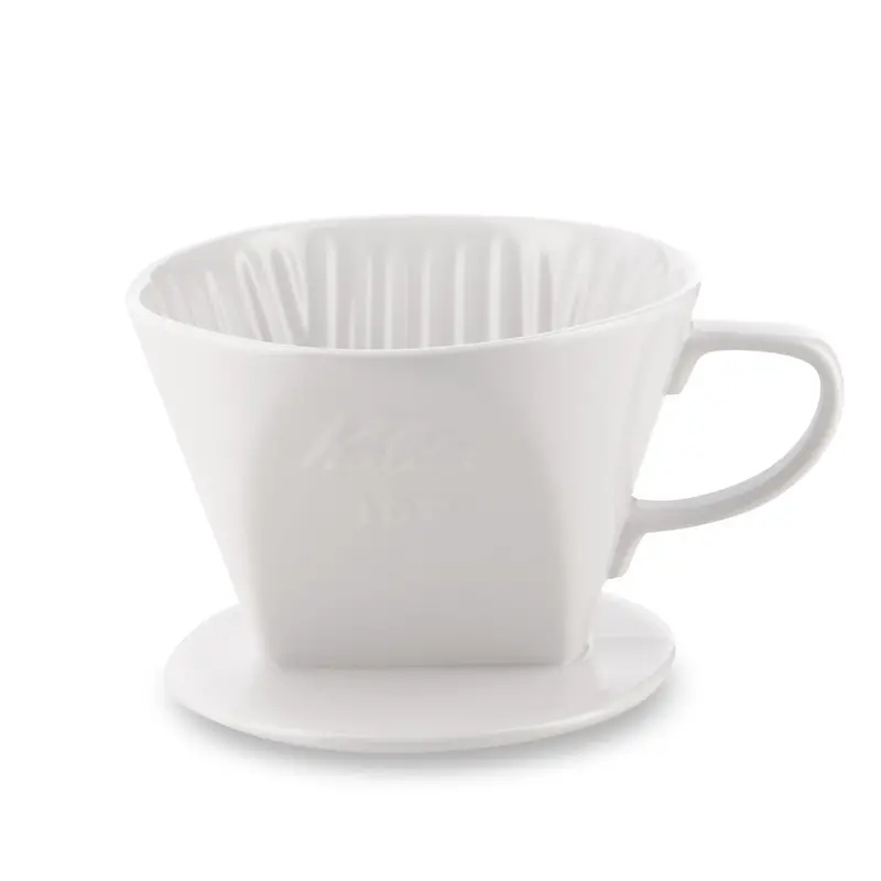 Kalita 102 Ceramic Pour-Over Dripper – Matte White Finish 1