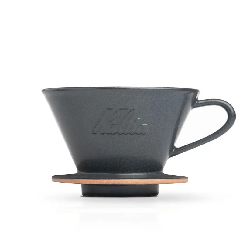 Kalita Mino Ceramic Pour-Over Dripper – 185 Size In Sand Black 1