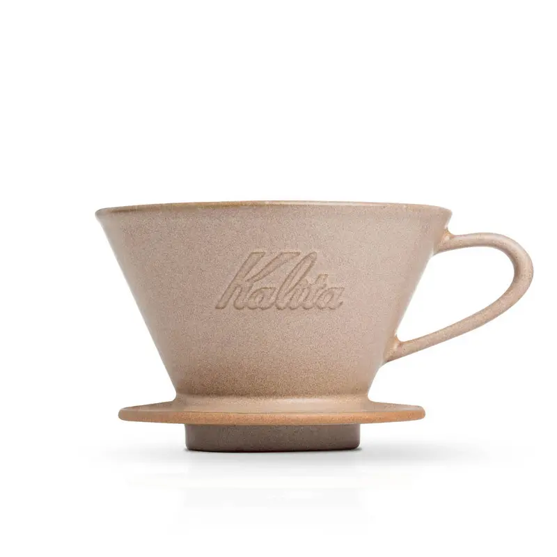 Kalita Mino Ceramic Pour-Over Dripper – 185 Size In Sand Brown 1