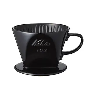 Kalita Wave 102 Ceramic Coffee Dripper – Glossy Black Finish 1