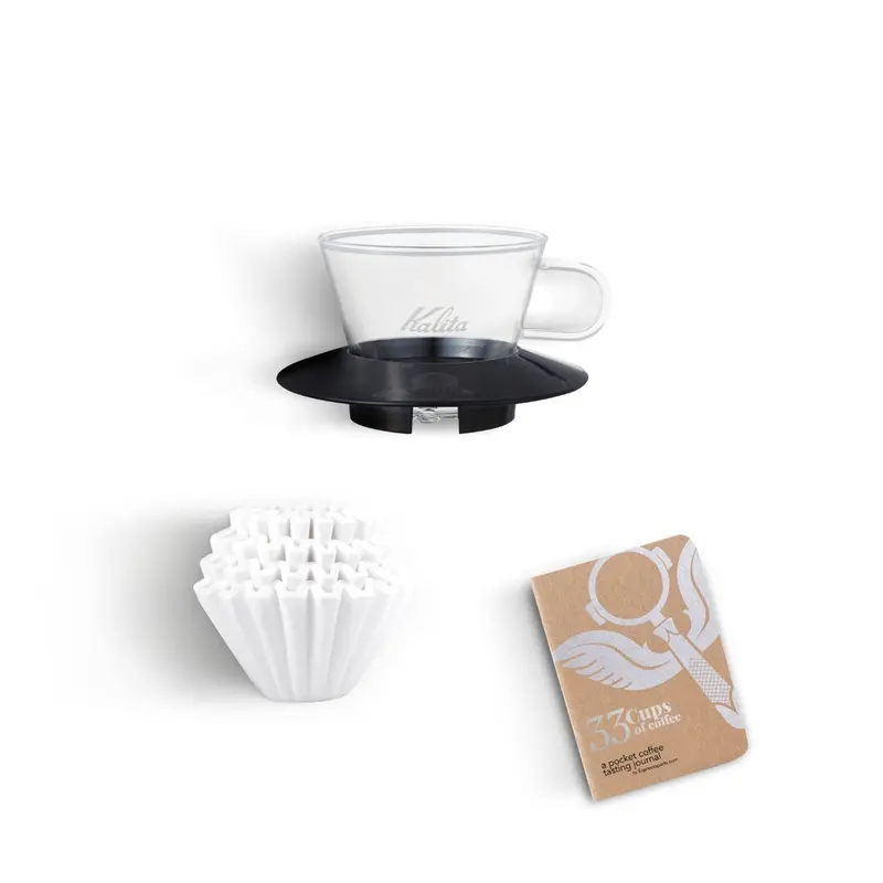 Kalita Wave 155 Glass Pour-Over Coffee Brewing Kit 1
