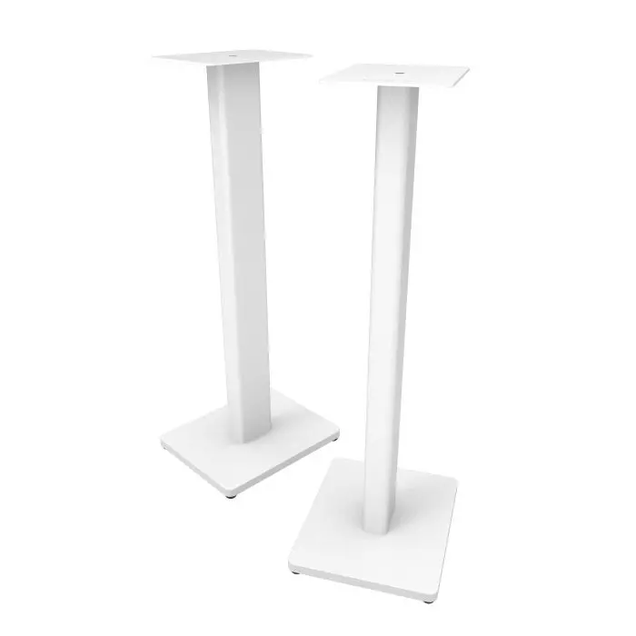 Kanto St28 Speaker Stands – Pair, 28-Inch Height With Mdf Base (White) 1