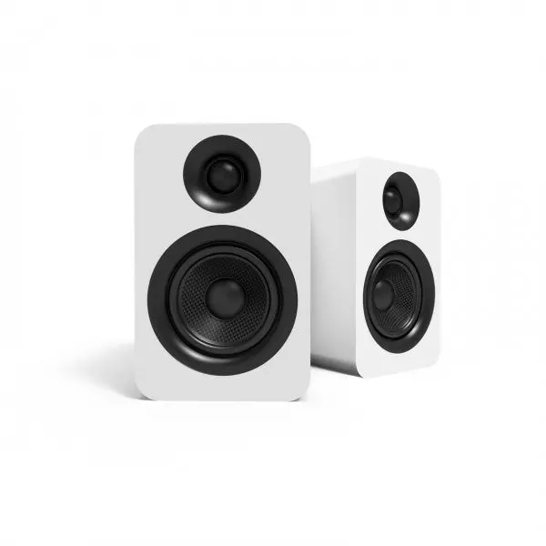 Kanto Yup4 Passive Bookshelf Speakers – 4" Matte White Design 1