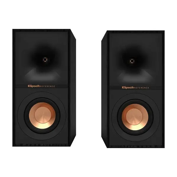 Klipsch R-40M Bookshelf Speakers – Compact Next-Generation Black Models 1