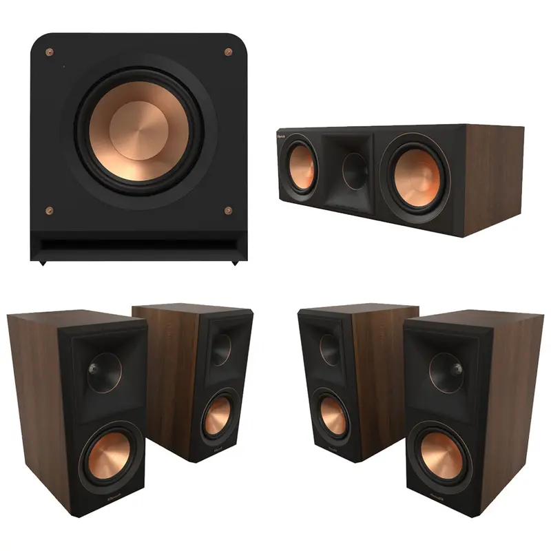 Klipsch Reference Premier Mkii 5.1 Home Cinema Speaker System – Walnut Finish 1