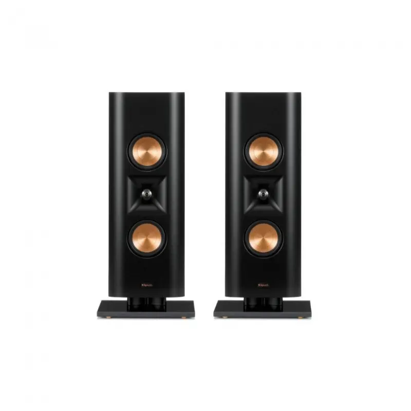 Klipsch Rp-240D Reference Premier On-Wall Speakers – Black (With Stands) 1