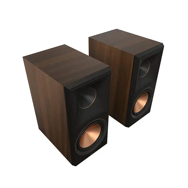 Klipsch Rp-600M Ii Walnut Finish Bookshelf Speakers 1