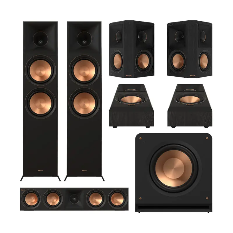 Klipsch Rp-8000F Ii 5.1.2 Dolby Atmos Speaker Package 1