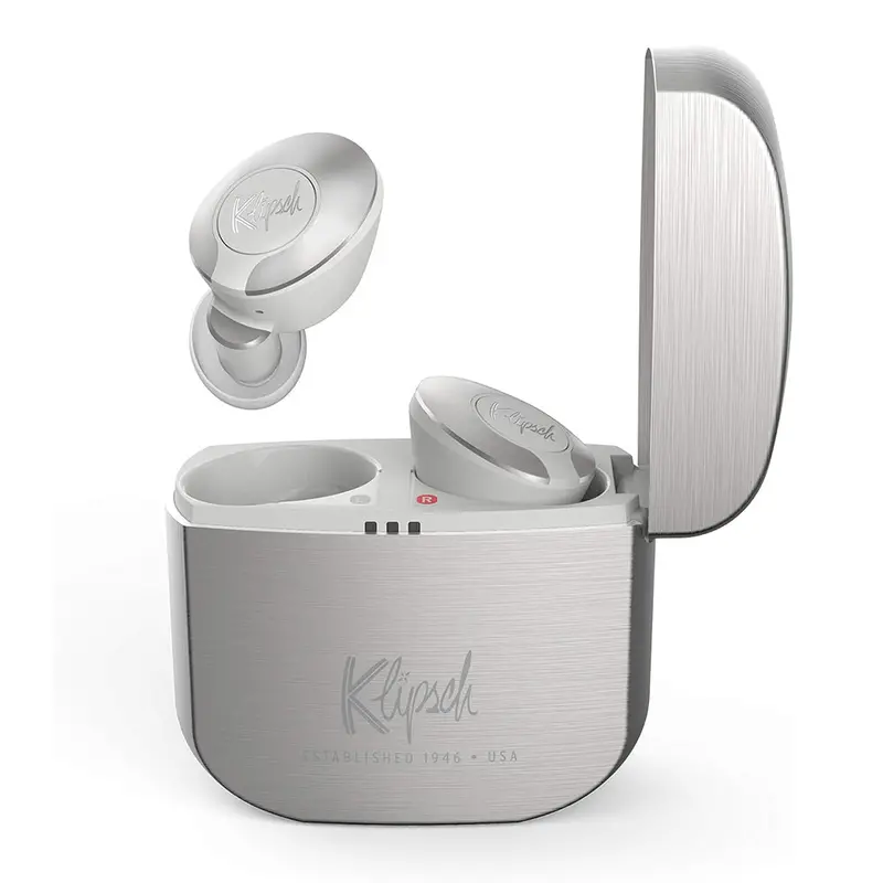 Klipsch T5 Ii True Wireless Earbuds – Metallic Silver 1
