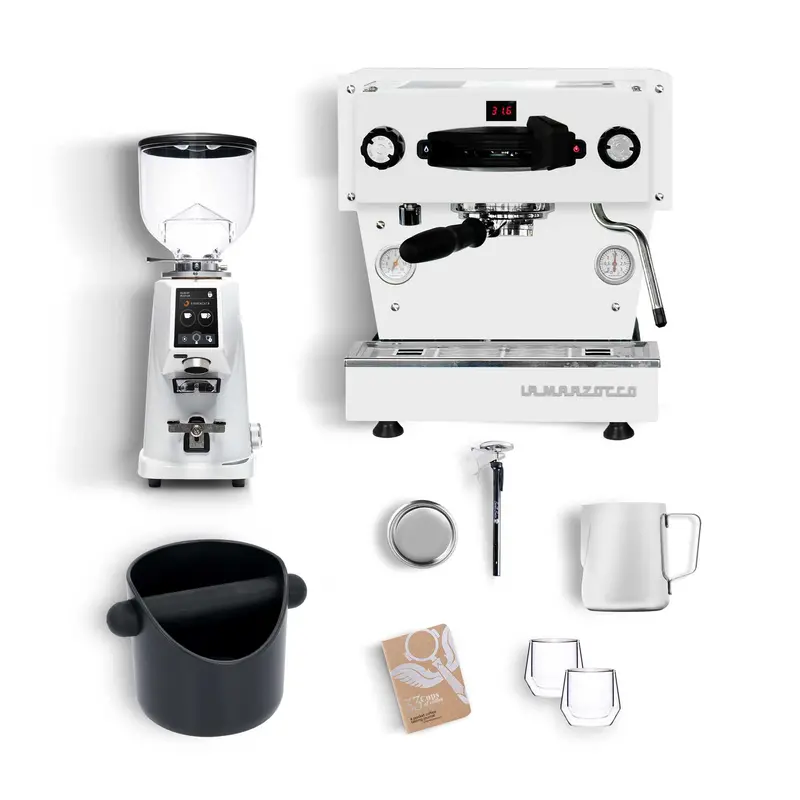 La Marzocco Linea Mini X F4 Home Espresso Kit – White Cabinet & White Trim 1