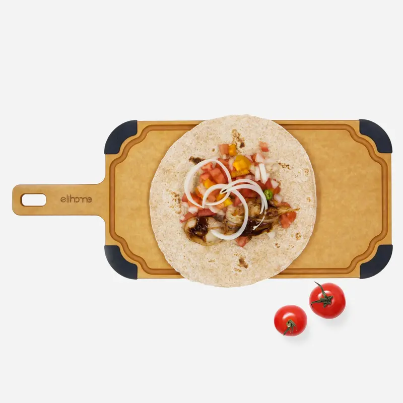 Large Paddle-Style Cutting And Serving Board With Ergonomic Handle (18" X 7.5") 1