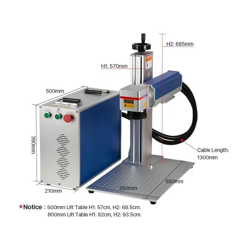 Lchme 50W Fiber Optic Laser Engraver 1