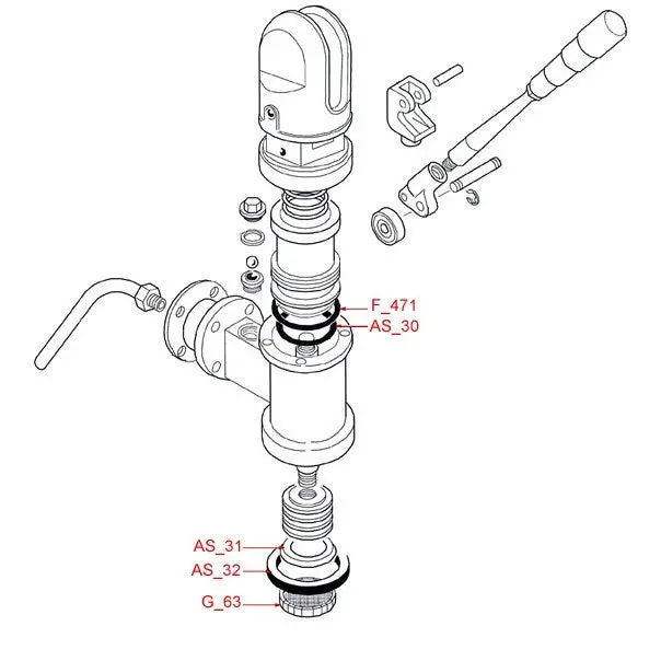 Lever-Style Espresso Machine Piston Rebuild Kit 1
