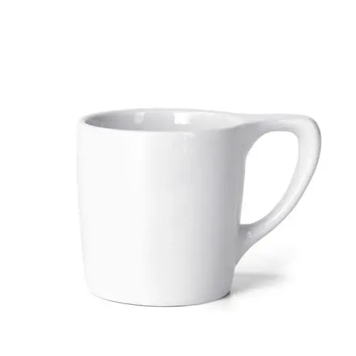 Lino Diner 10Oz Ceramic Coffee Mug – Pure White 1