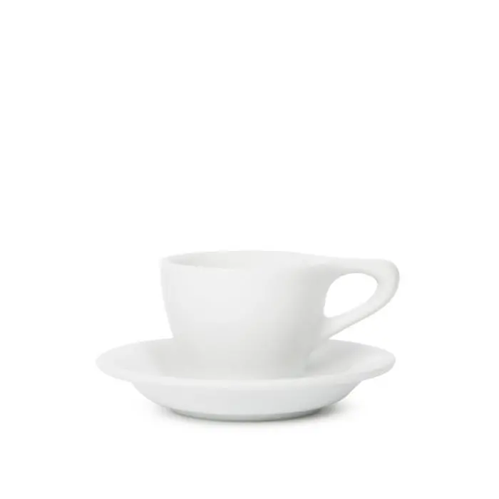 Lino Espresso Set – 3Oz White Cup & Saucer (89Ml) 1