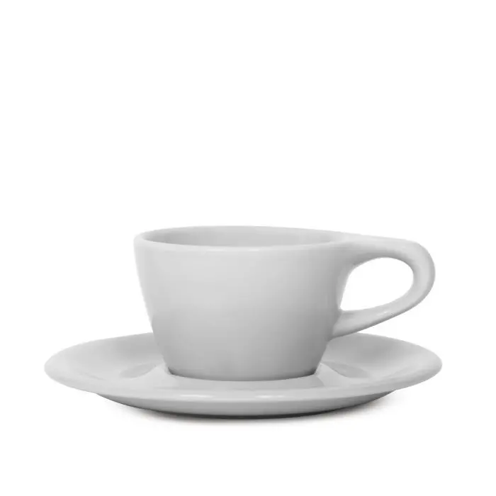 Lino Single Cappuccino Set – 5Oz Gray Cup & Saucer (148Ml) 1