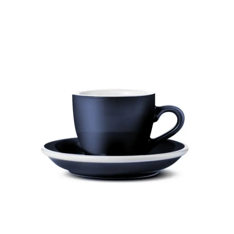 Loveramics Egg-Shaped Espresso Cup And Saucer In Denim Blue – 2.7 Oz (80 Ml) 1