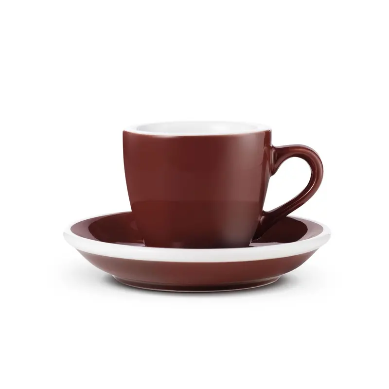 Loveramics Egg-Shaped Espresso Cup And Saucer In Warm Brown – 2.7 Oz (80 Ml) 1