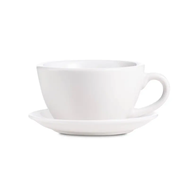 Loveramics Egg-Style White Cappuccino Cup And Saucer – 6.7 Oz (200 Ml) 1