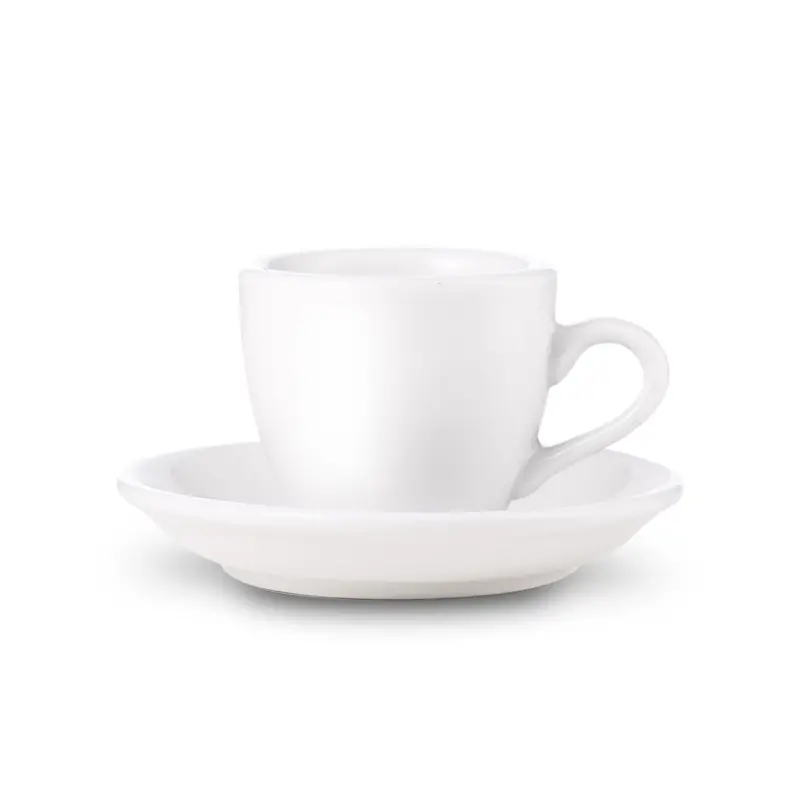 Loveramics Egg-Style White Espresso Cup And Saucer – 2.7 Oz (80 Ml) 1