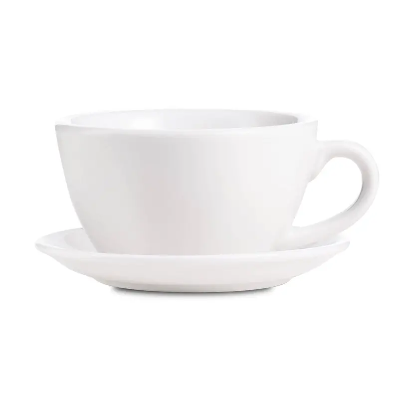 Loveramics Egg-Style White Latte Cup And Saucer – 10 Oz (300 Ml) 1