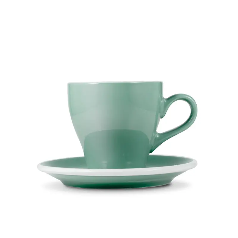 Loveramics Tulip-Designed Latte Cup And Saucer In Cool Mint – 9.5 Oz (280 Ml) 1