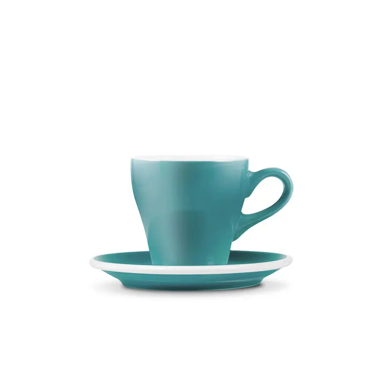 Loveramics Tulip Espresso Cup And Saucer In Coastal Teal – 80Ml 1