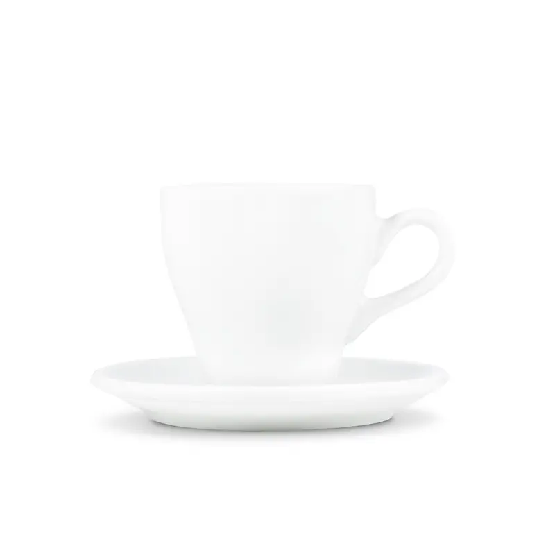 Loveramics Tulip-Shape White Latte Cup And Saucer – 9.5 Oz (280 Ml) 1