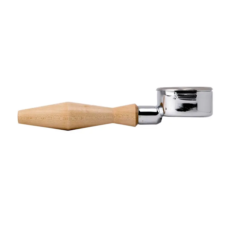 Lucca A53 Bottomless Portafilter – 53Mm With Maple Wood Handle 1