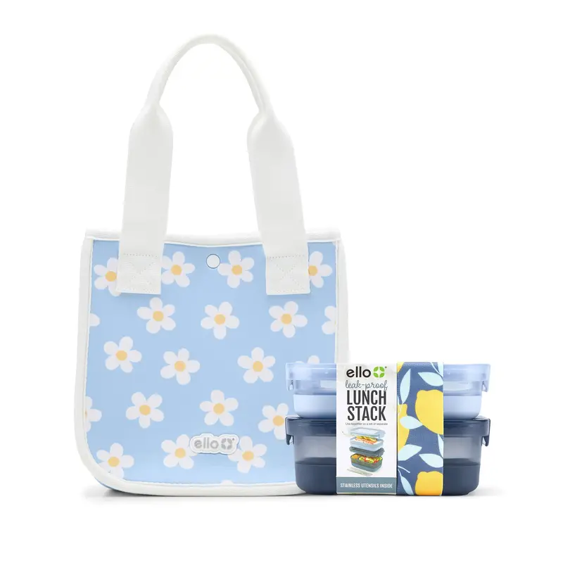 Lunch Tote And Bento Stack Lunch System Bundle 1