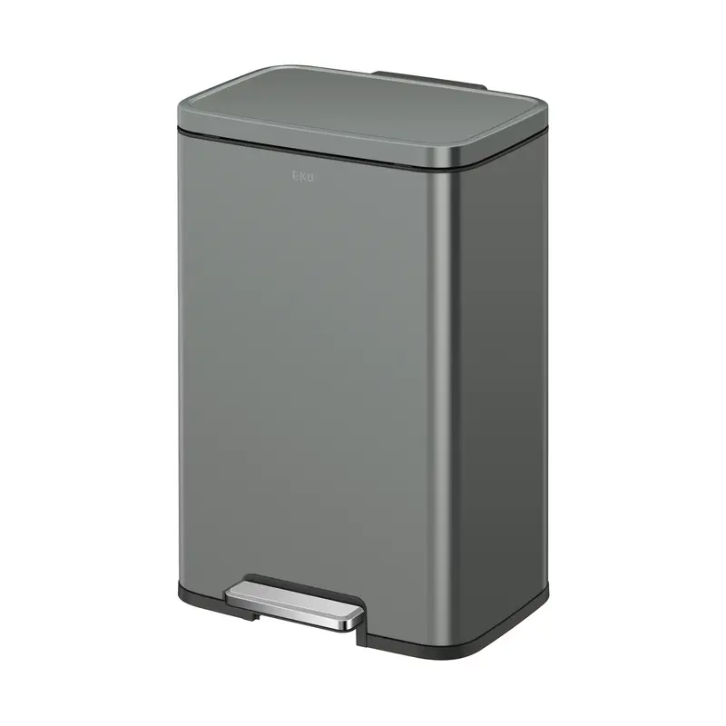 Madison Nardo Grey 50L Stainless Steel Step Trash Can 1