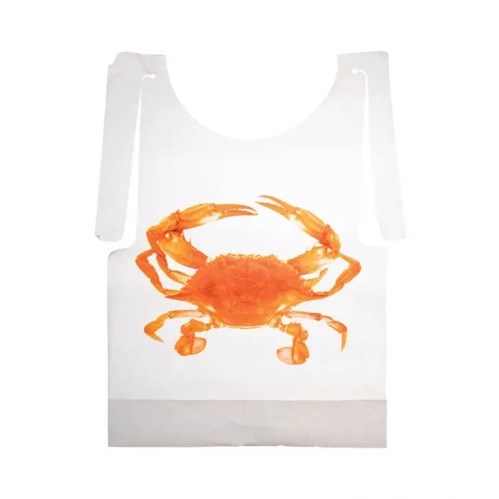 Maine Man Waterproof Crab Bibs – Absorbent, Adjustable, 12-Piece Set 1