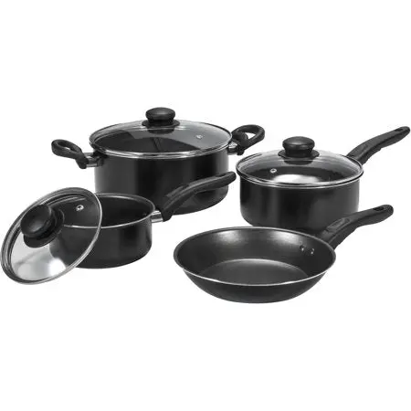 Mainstays 7-Piece Nonstick Cookware Set – Durable Kitchen Essentials Bundle 1