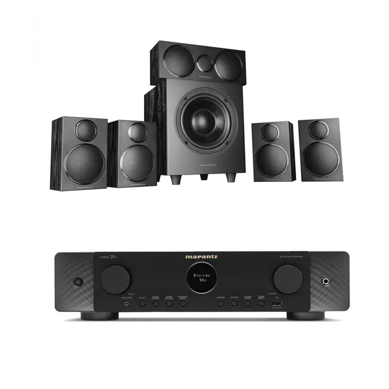 Marantz Cinema 70S Black Av Receiver Bundled With Wharfedale Dx3 Hcp 7.1 Speaker System 1