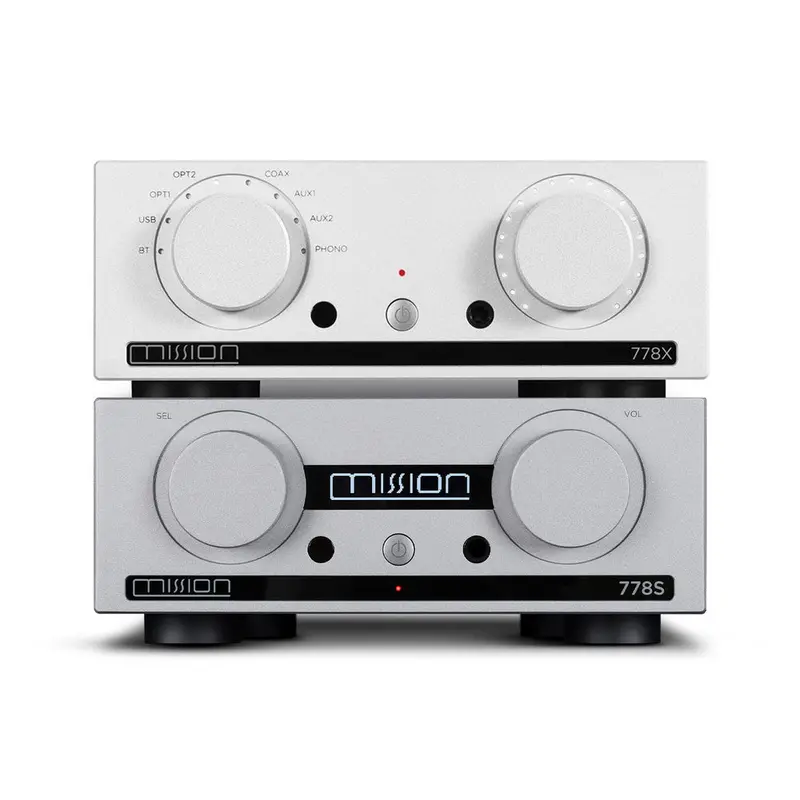 Mission 778X Stereo Amplifier + 778S Network Streamer Hi-Fi Bundle – Silver 1