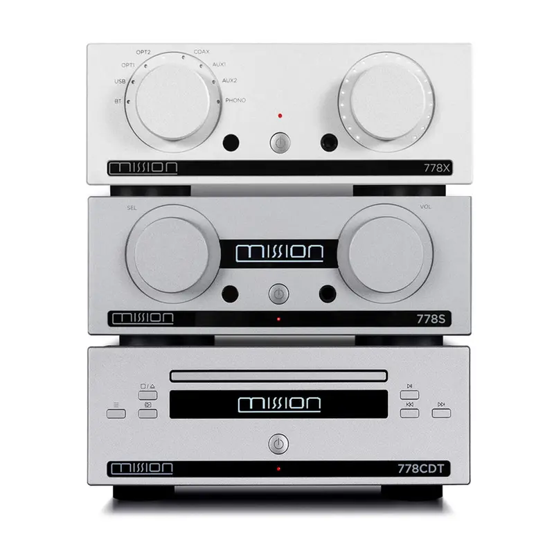 Mission 778X Stereo Amplifier Bundle – Includes 778S Streamer & 778Cdt Cd Transport (Silver) 1