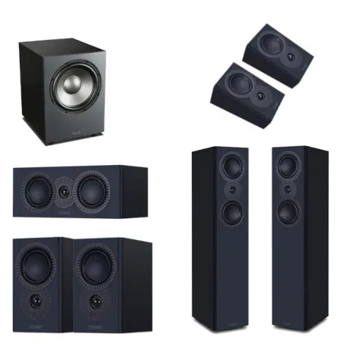 Mission Lx Mkii 5.1.2 Immersive Audio Speaker Bundle – Sleek Black Design 1