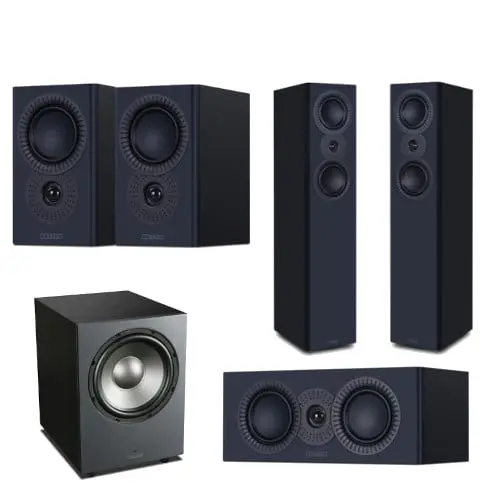 Mission Lx Mkii 5.1 Surround Sound Speaker Package – All-Black Finish 1