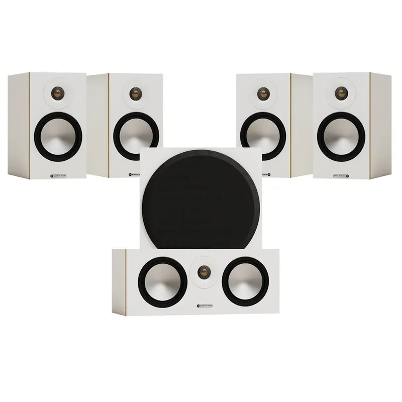 Monitor Audio Bronze 50 7G 5.1 Home Cinema Speaker Package – White Finish 1