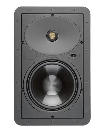 Monitor Audio W180 In-Wall Speaker – Two-Way Configuration With Gold-Dome Tweeter – Low-Profile Black Build 1
