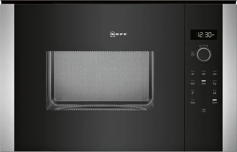 Neff Hlawd53N0B Built-In Microwave Oven – 59 Cm Width, 38 Cm Depth, Black Finish 1