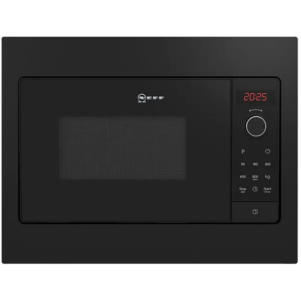 Neff Hlawg25S3B N30 Built-In Microwave Oven – 50 X 38 Cm Cavity, Black Finish, Sensor Cooking 1