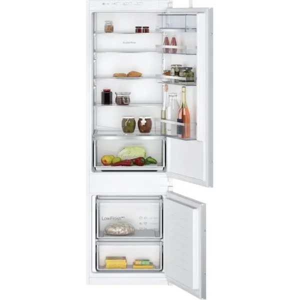Neff Ki5872Se0G N50 Built-In Fridge-Freezer – Sliding Hinge Mechanism, 54.1 Cm Width, Bottom Freezer 1