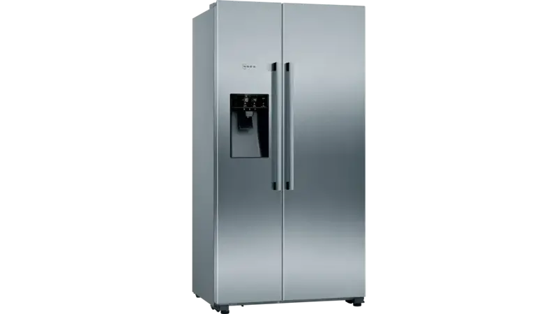 Neff N70 Ka3923Ie0G American-Style Frost-Free Fridge Freezer – Stainless Steel, Side-By-Side Doors 1