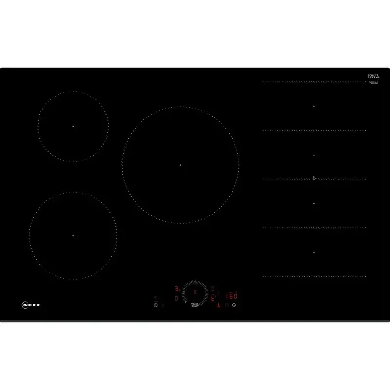 Neff T68Fhv4L0 N70 80Cm Twisttouch Induction Hob – Glossy Black Surface With Touch Controls 1