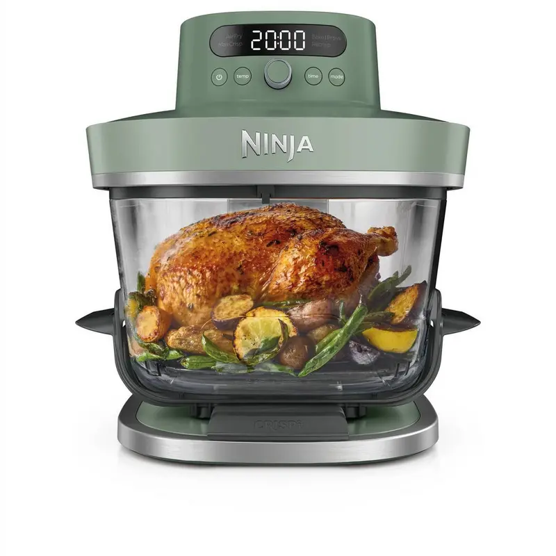 Ninja Crispi Pro As090Ukgn Air Fryer – 5-In-1, Xl Glass Basket, Emerald Green 1