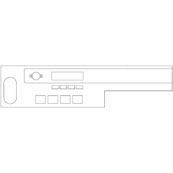 Nuova Simonelli Aurelia Left-Side Touchpad Support Bracket – Matte Black Finish 1